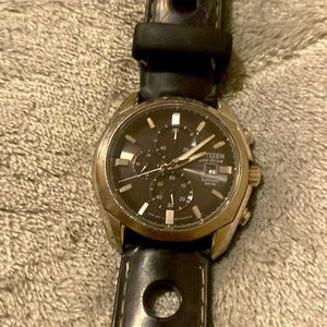 Men's Citizen Eco-Drive Sapphire Titanium. W.R.@10Bar Solar Japan Mov't